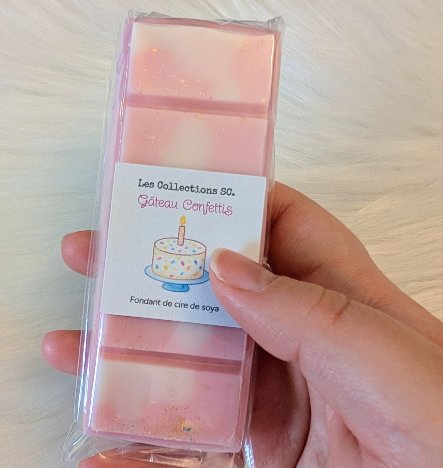 Fondant de cire - GÂTEAU CONFETTIS