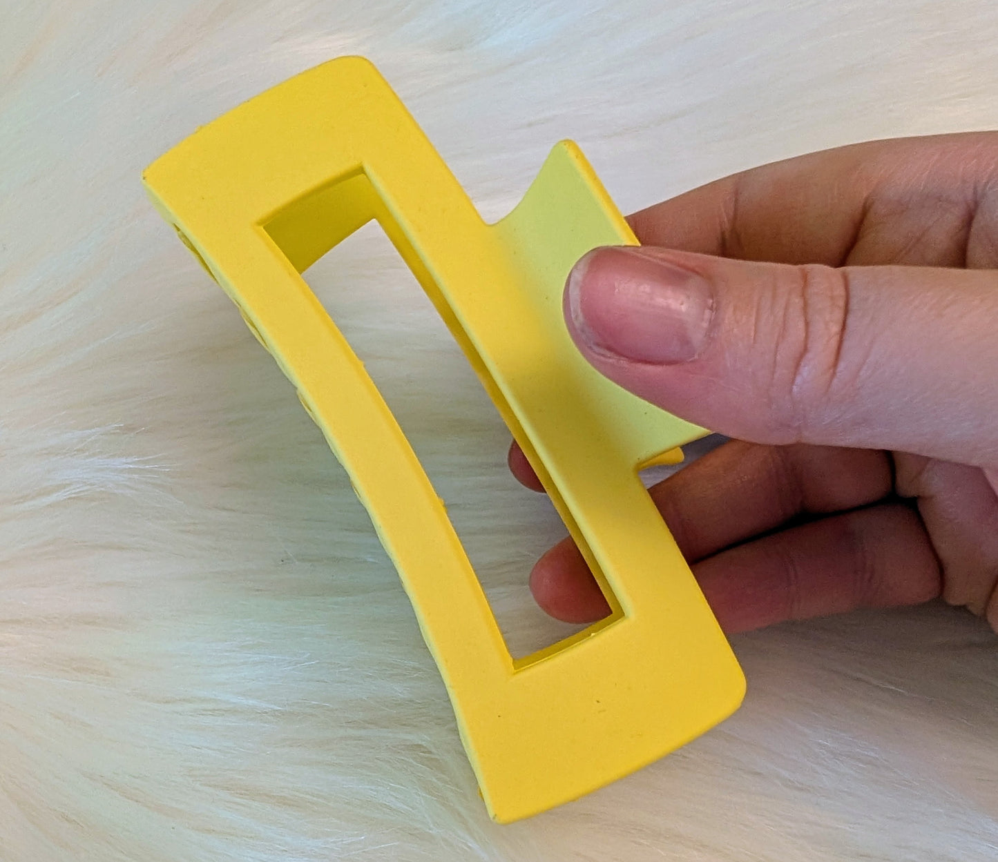 Pince à cheveux - JAUNE CITRON 🍋