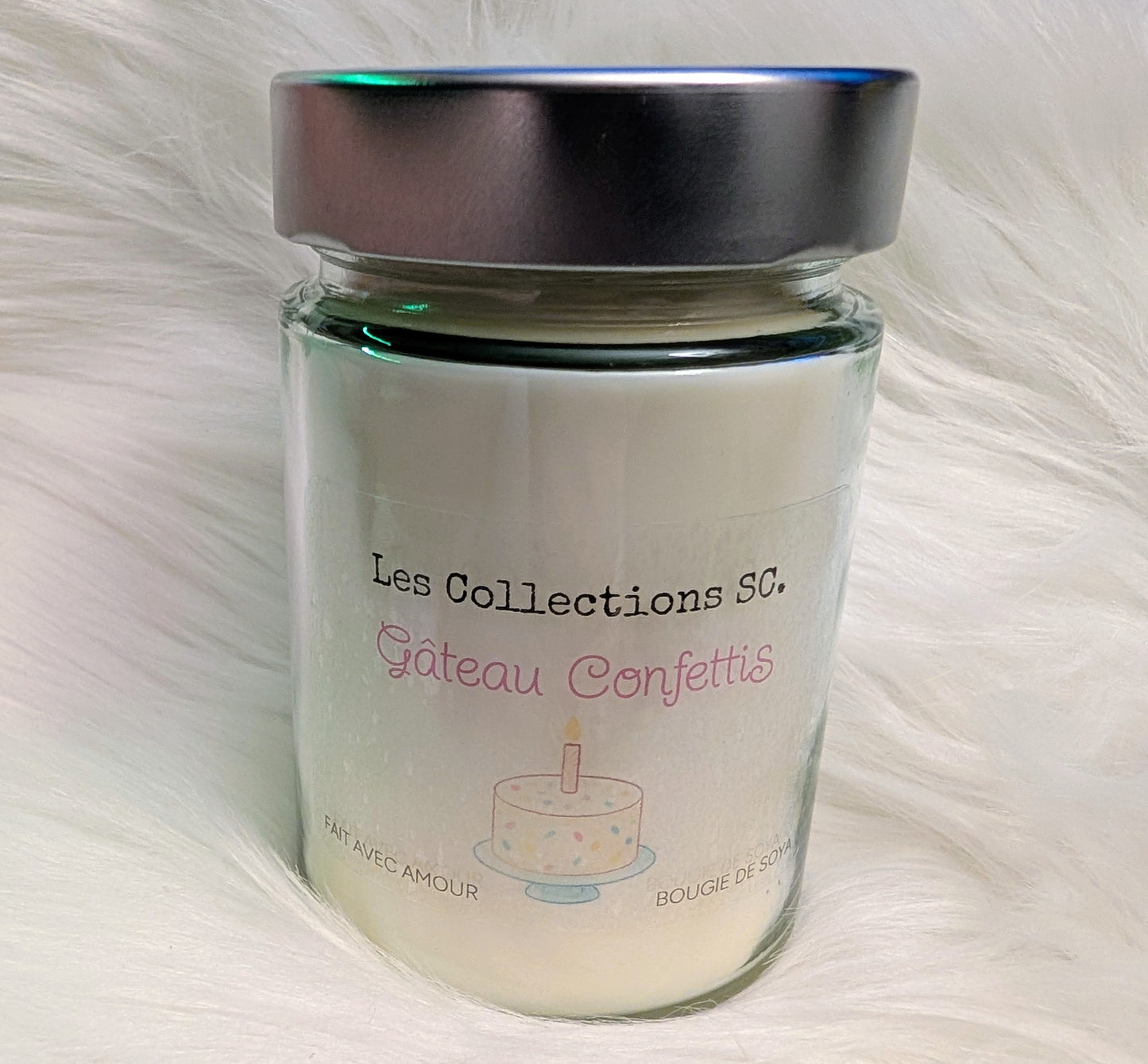 Bougie de soya - GÂTEAU CONFETTIS