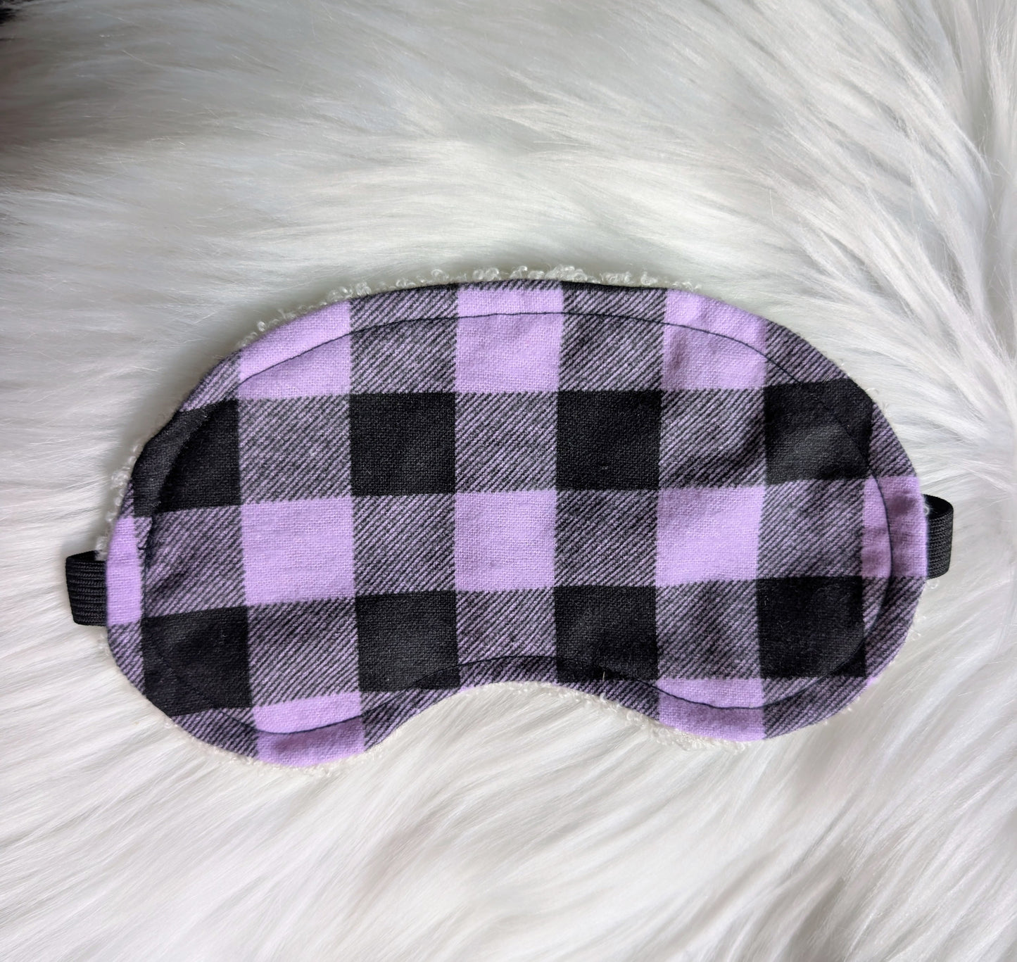 Masque de repos - CARREAUX MAUVE & NOIR
