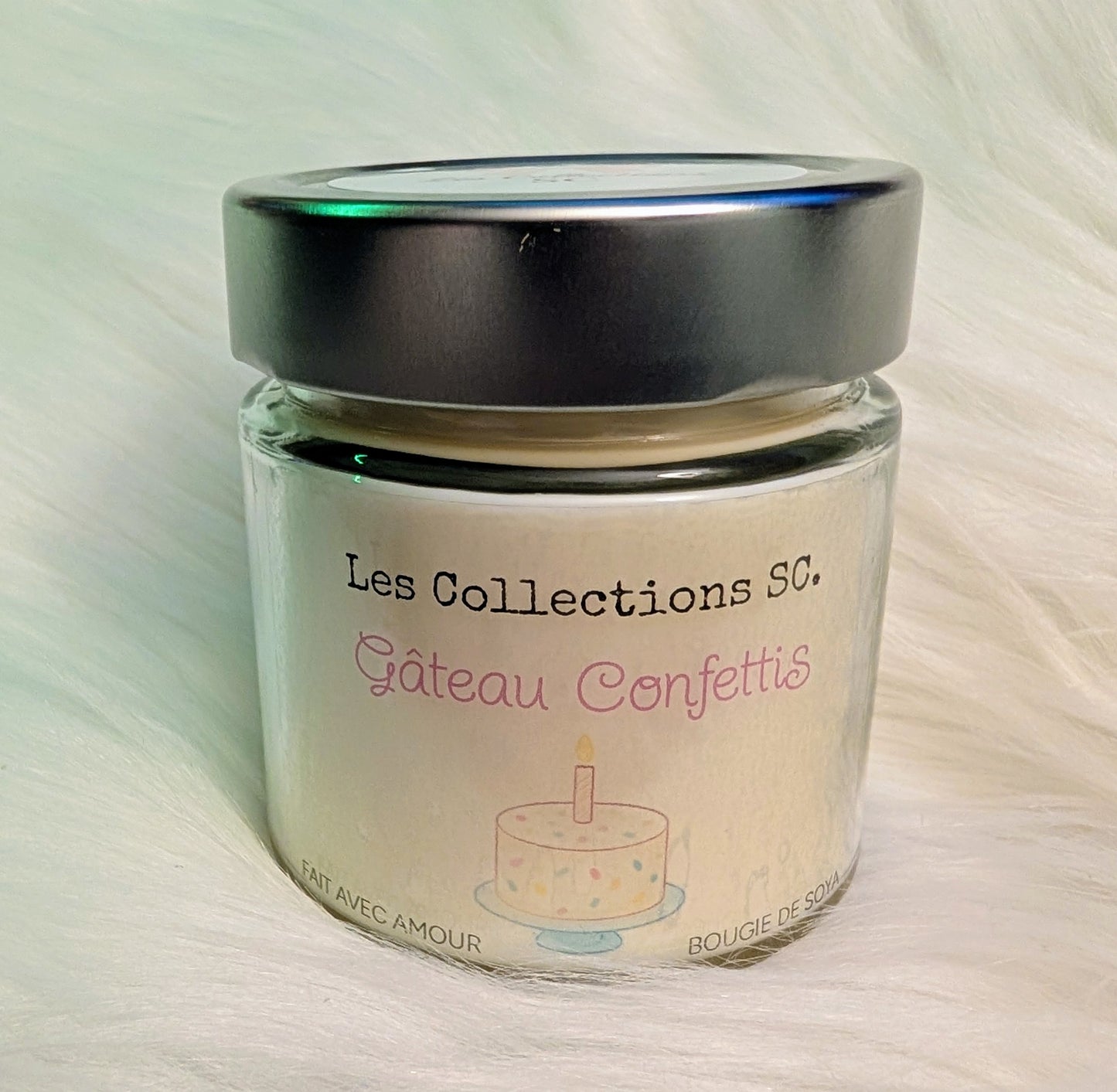 Bougie de soya - GÂTEAU CONFETTIS