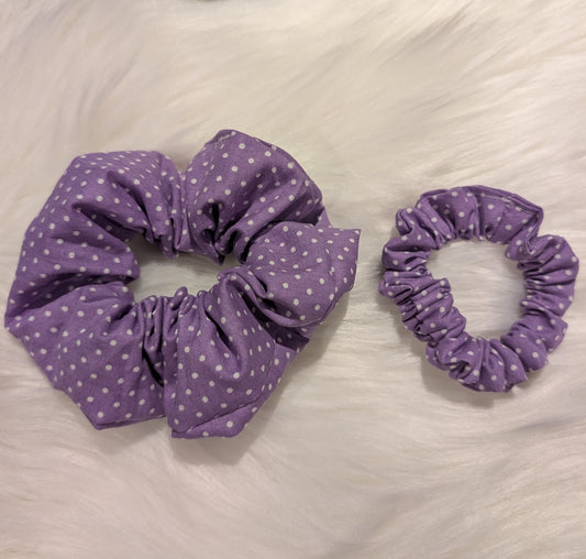 Chouchou - MAUVE À PETITS POIS