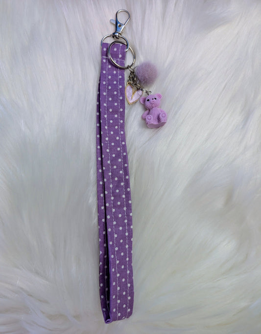Porte-clés - OURSON MAUVE
